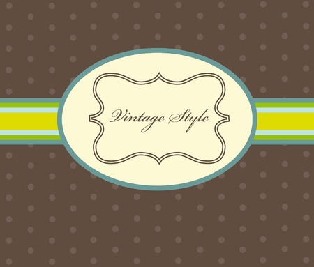 frame design for vintage greeting card. のイラスト素材