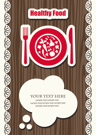 cute menu card. のイラスト素材