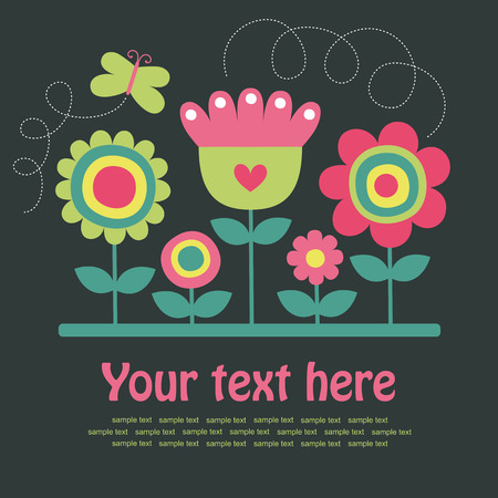 cute greeting card. のイラスト素材
