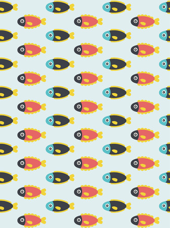 seamless underwater pattern design. vector illustrationのイラスト素材