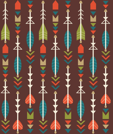 ethnic arrows pattern design. vector illustrationのイラスト素材