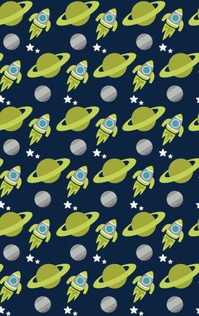 space seamless pattern design. vector illustrationのイラスト素材
