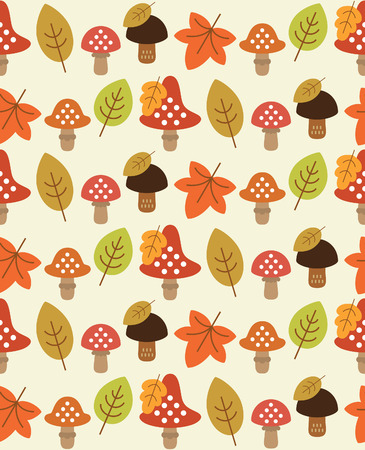 seamless autumn pattern design. vector illustrationのイラスト素材