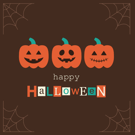 halloween card design. vector illustrationのイラスト素材