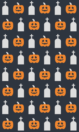 halloween seamless pattern. vector illustrationのイラスト素材