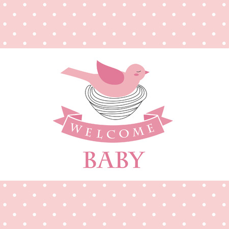welcome baby card design. vector illustrationのイラスト素材