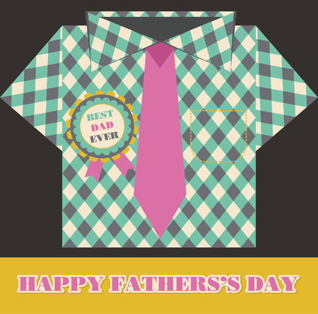 Happy Father's Day card design. vector illustrationのイラスト素材