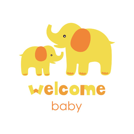 welcome baby card design. vector illustrationのイラスト素材