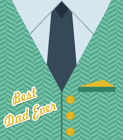 Happy Father's Day card design. vector illustrationのイラスト素材
