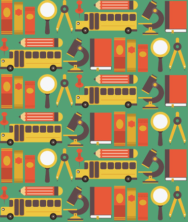back to school seamless pattern design. vector illustrationのイラスト素材