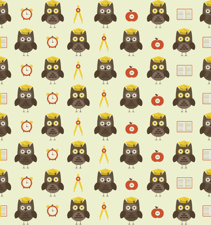seamless school pattern design. vector illustrationのイラスト素材