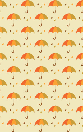 seamless umbrella pattern design. vector illustrationのイラスト素材