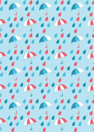 seamless umbrella pattern design. vector illustrationのイラスト素材