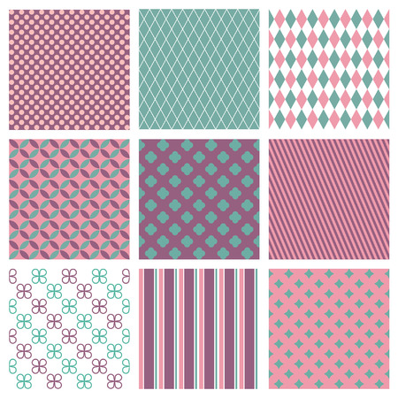 geometric patterns set design. vector illustrationのイラスト素材