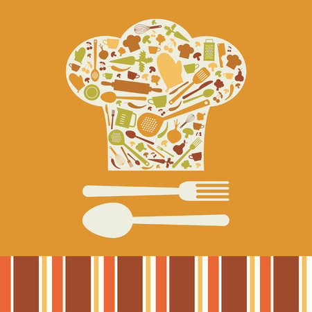 my kitchen card design. vector illustrationのイラスト素材