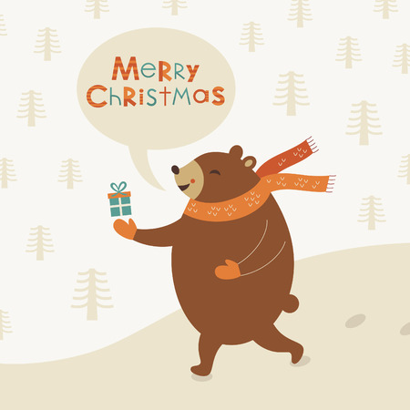 merry christmas card design. vector illustrationのイラスト素材