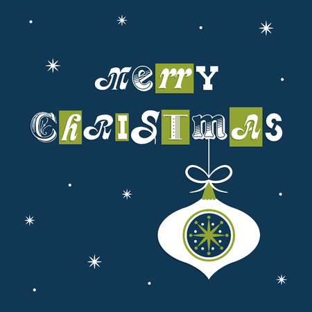merry christmas card design. vector illustrationのイラスト素材