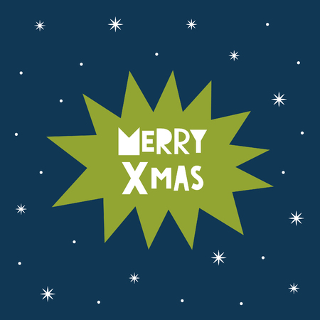 merry christmas card design. vector illustrationのイラスト素材