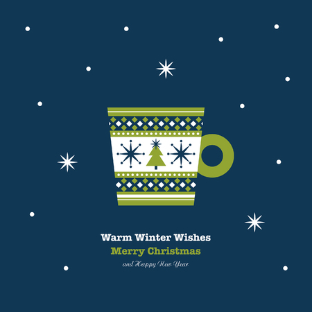 merry christmas card design. vector illustrationのイラスト素材