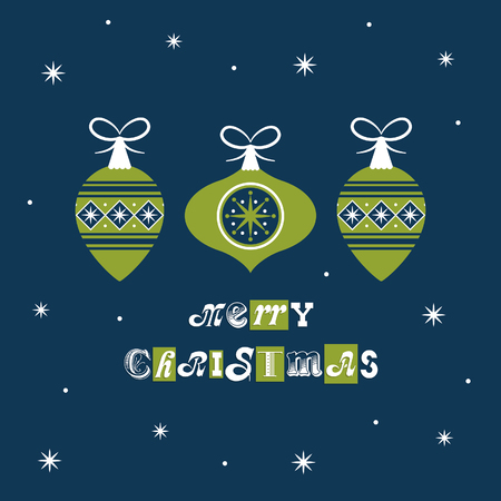 merry christmas card design. vector illustrationのイラスト素材