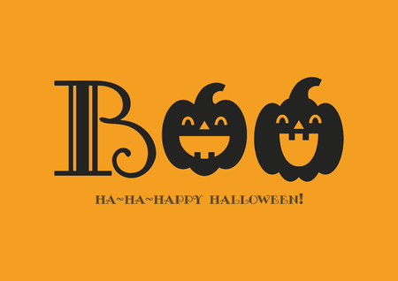 Fun Halloween card design. Vector illustration.のイラスト素材