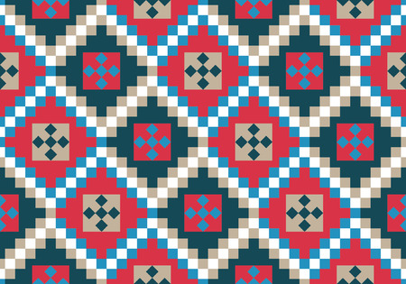 Ethnic seamless pattern design. Vector illustration.のイラスト素材