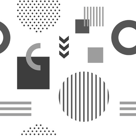 Geometric figures seamless pattern design. Vector illustration.のイラスト素材