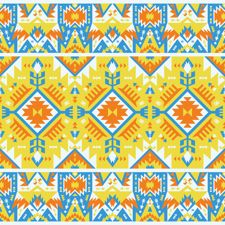 Seamless ethnic pattern in tribal style. Vector illustration.