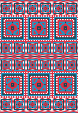 Ethnic seamless pattern design. Vector illustration.のイラスト素材