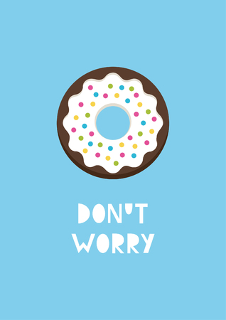 donut card vectorのイラスト素材