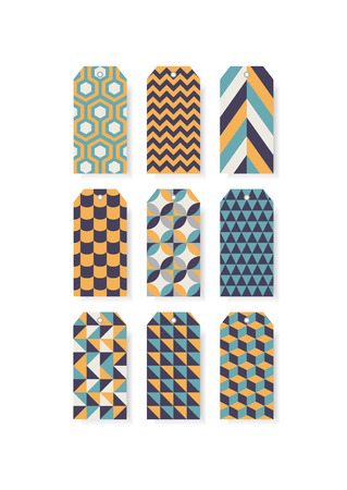 Set of tags. Vector illustration.のイラスト素材