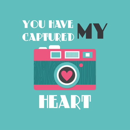 cute valentines day card. vector illustrationのイラスト素材
