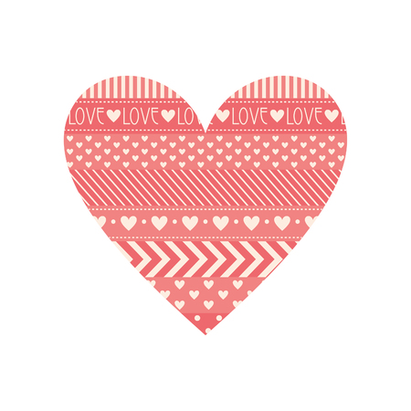 happy valentines day greeting card. vector illustrationのイラスト素材