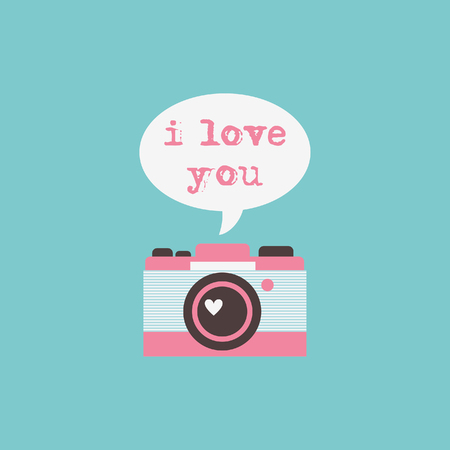 cute valentines day card. vector illustrationのイラスト素材