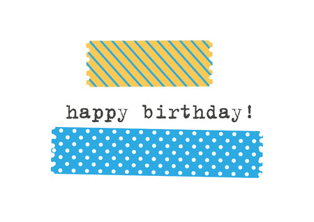cute happy birthday card. vector illustrationのイラスト素材