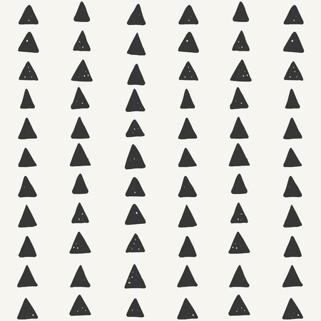 hand drawn triangle pattern. vector illustrationのイラスト素材