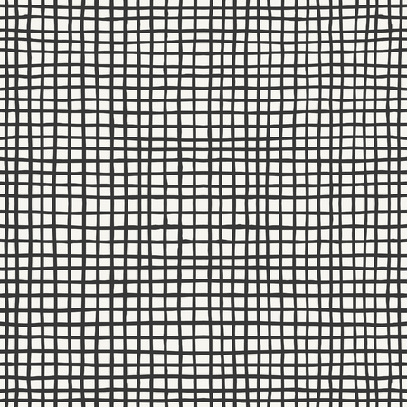 hand drawn grid pattern design. vector illustrationのイラスト素材