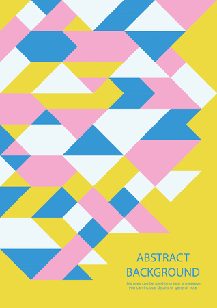 Geometric shapes business card design. Vecctor illustration.のイラスト素材