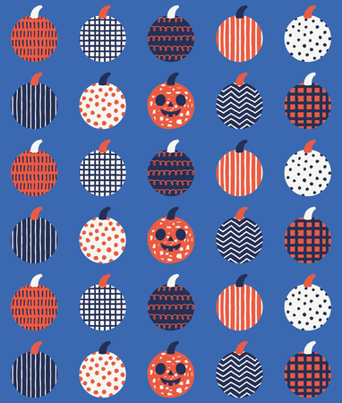 Fun Halloween seamless pattern design. Vector illustration.のイラスト素材