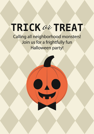 Happy Halloween card design.のイラスト素材