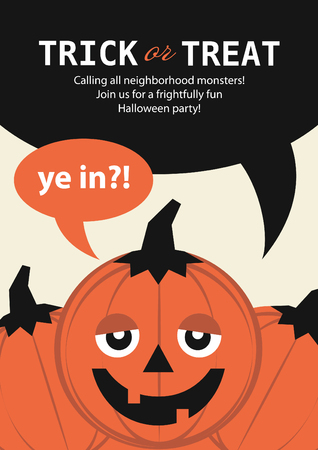 Happy Halloween card design.のイラスト素材