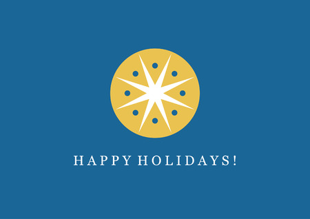 Retro styled minimalistic Merry Christmas card. Vector illustration.のイラスト素材