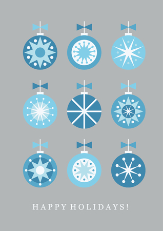 Elegant Christmas Greeting Card. Vector illustration.のイラスト素材