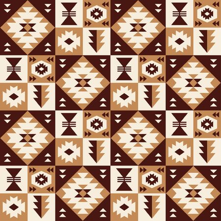 Oriental geometric seamless pattern. Ethnic design. Vector illustration.のイラスト素材