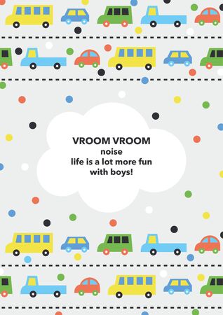 Baby shower card design. Vector illustration.のイラスト素材