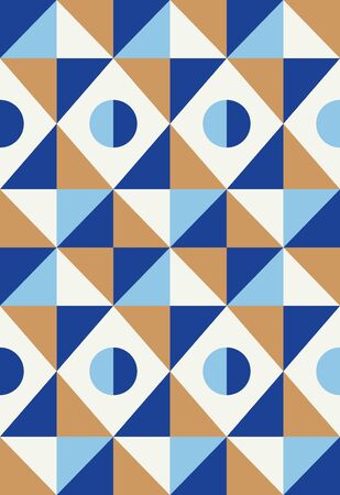 Abstract geometric seamless pattern. Scandinavian and folk design. Vector Illustration.のイラスト素材