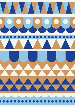 Abstract geometric seamless pattern. Scandinavian and folk design. Vector Illustration.のイラスト素材