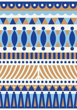 Abstract geometric seamless pattern. Scandinavian and folk design. Vector Illustration.のイラスト素材
