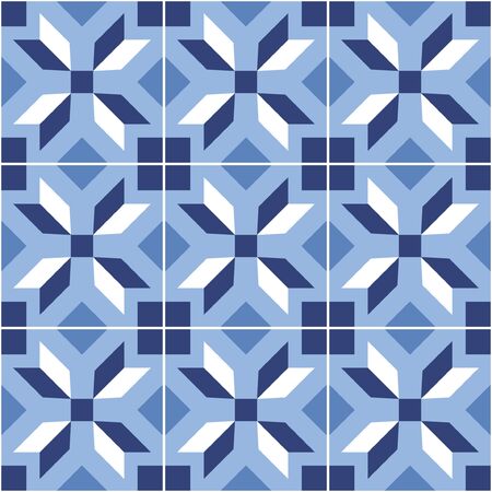 Geometric tile set. Scandinavian style. Vector illustration.のイラスト素材