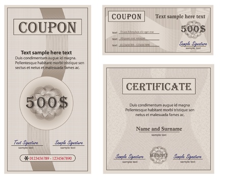 Coupon collection paperのイラスト素材